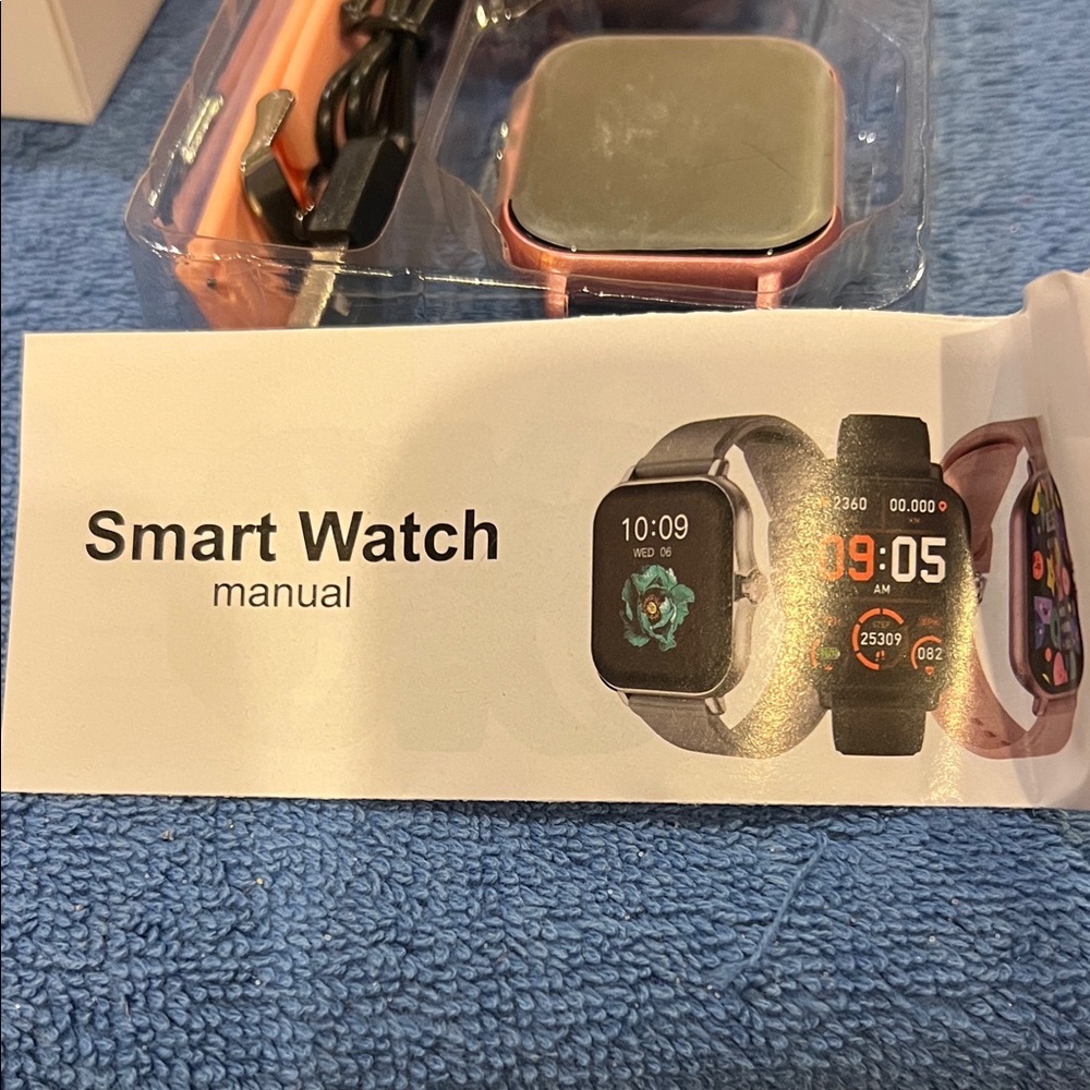 Smart Watch with Pink Strap - Picture 3 of 3